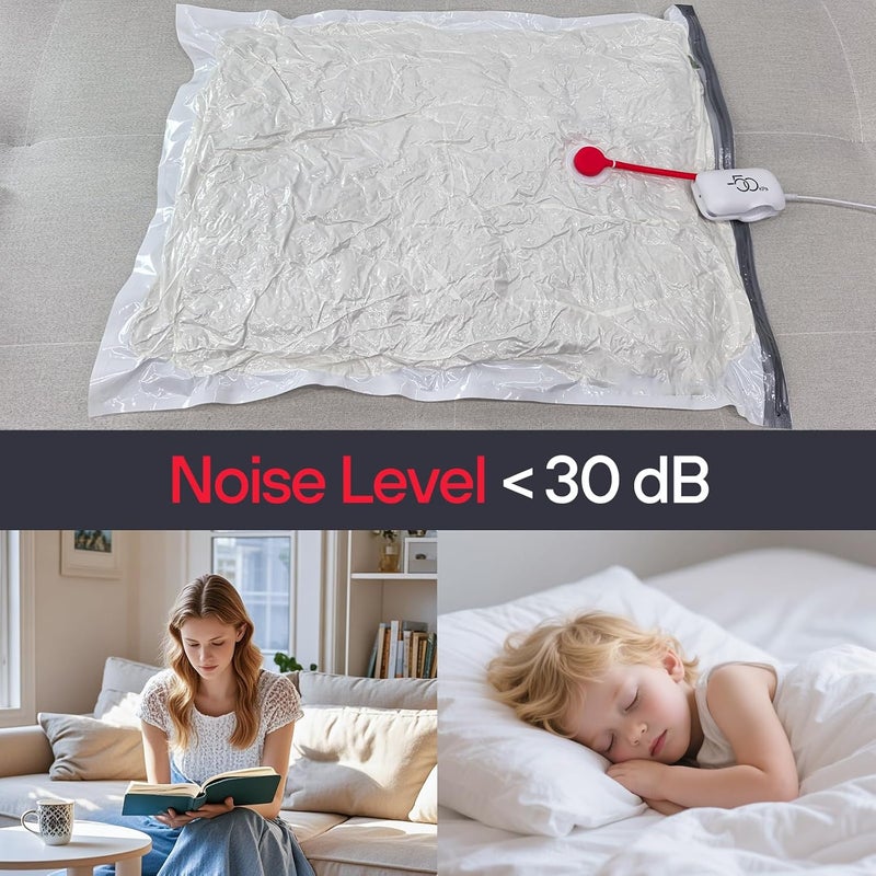 Vacbird Vacuum Storage Bags for Travel, 10 Pack Vacuum Seal Bags for Clothing Travel, Compression Packing Kit with High Pressure Electric Pump, Space Bags for Clothes Luggage Traveling - Image 5